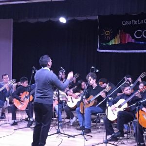 Ensamble con Guambras Guitarristas Ecuador 2017
